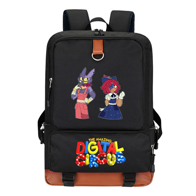 Circus Canvas Backpack Shoulder School Bag - Image 15