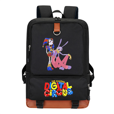Circus Canvas Backpack Shoulder School Bag - Image 16