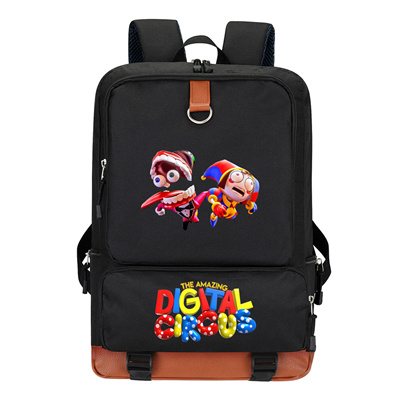 Circus Canvas Backpack Shoulder School Bag - Image 18