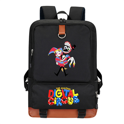 Circus Canvas Backpack Shoulder School Bag - Image 19