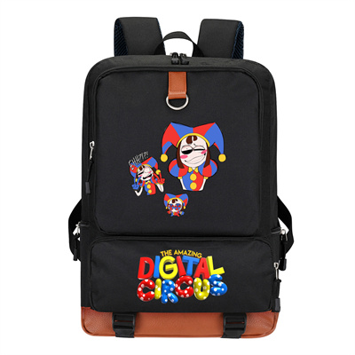 Circus Canvas Backpack Shoulder School Bag - Image 2