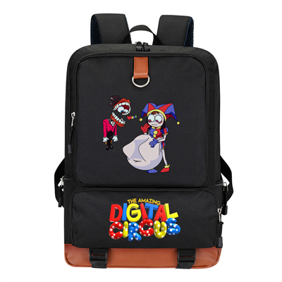 Circus Canvas Backpack Shoulder School Bag - Image 22