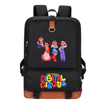 Circus Canvas Backpack Shoulder School Bag - Image 23