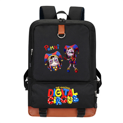 Circus Canvas Backpack Shoulder School Bag - Image 28