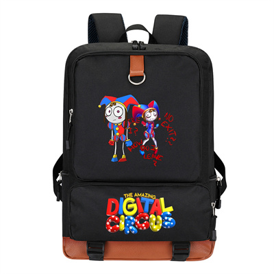 Circus Canvas Backpack Shoulder School Bag - Image 3