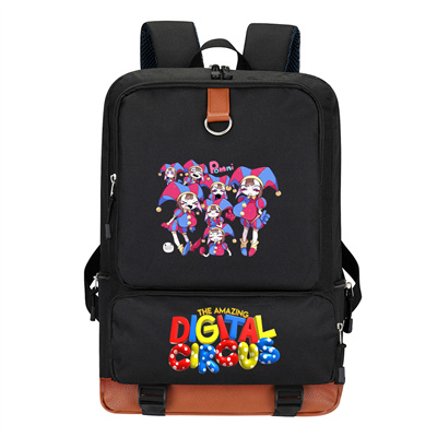 Circus Canvas Backpack Shoulder School Bag - Image 30