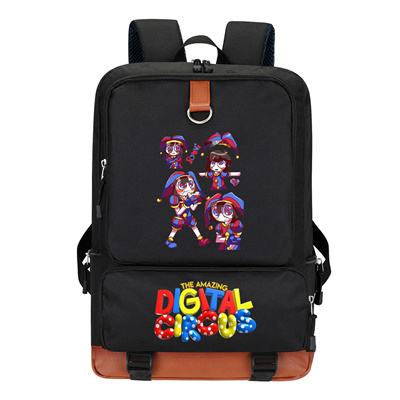 Circus Canvas Backpack Shoulder School Bag - Image 31