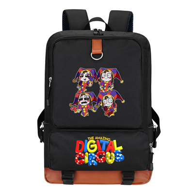 Circus Canvas Backpack Shoulder School Bag - Image 32