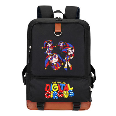 Circus Canvas Backpack Shoulder School Bag - Image 34