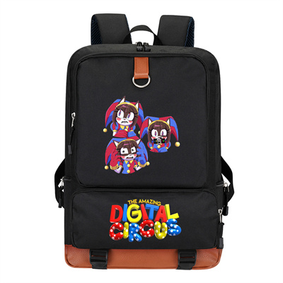 Circus Canvas Backpack Shoulder School Bag - Image 35