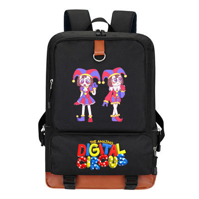 Circus Canvas Backpack Shoulder School Bag - Image 36
