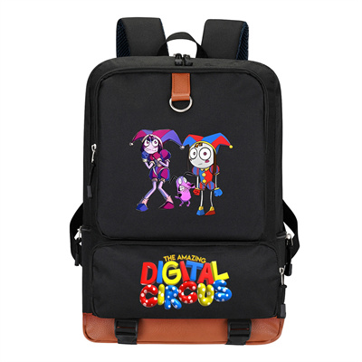 Circus Canvas Backpack Shoulder School Bag - Image 4