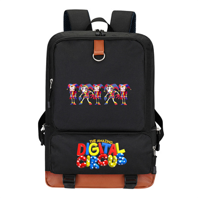 Circus Canvas Backpack Shoulder School Bag - Image 5