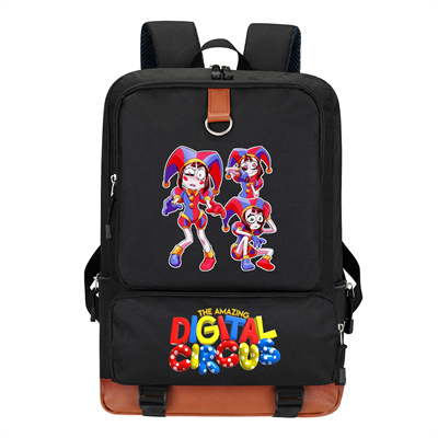 Circus Canvas Backpack Shoulder School Bag - Image 6