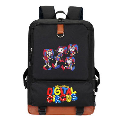 Circus Canvas Backpack Shoulder School Bag - Image 7