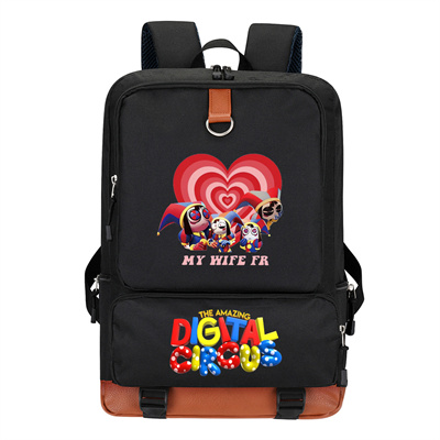 Circus Canvas Backpack Shoulder School Bag - Image 9