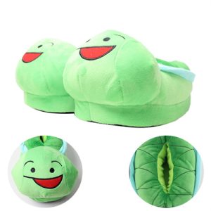 Frog Winter Soft Plush Slippers