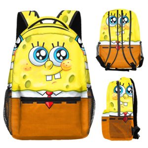 18 Inch SpongeBob SquarePants Backpack men and women backpack travel bag full printing student school bag