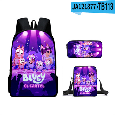 16 Inch Bluey Backpack School Bag+Messenger Bag+Pencil Bag - Image 11