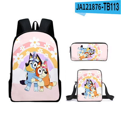 16 Inch Bluey Backpack School Bag+Messenger Bag+Pencil Bag - Image 12