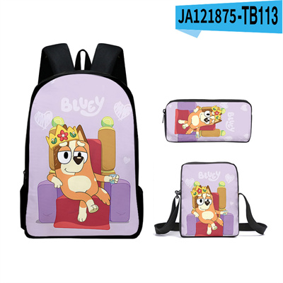 16 Inch Bluey Backpack School Bag+Messenger Bag+Pencil Bag - Image 13