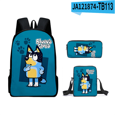 16 Inch Bluey Backpack School Bag+Messenger Bag+Pencil Bag - Image 14