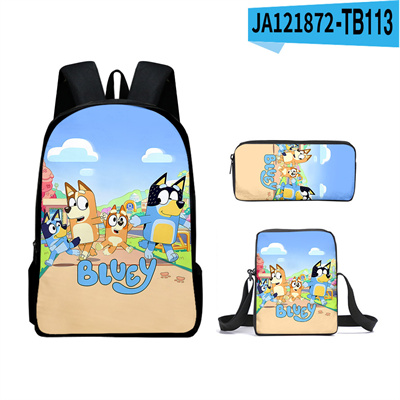 16 Inch Bluey Backpack School Bag+Messenger Bag+Pencil Bag - Image 15