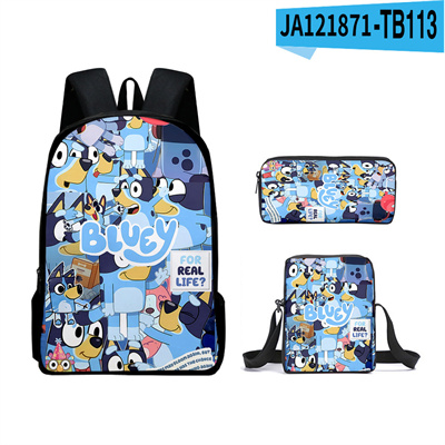 16 Inch Bluey Backpack School Bag+Messenger Bag+Pencil Bag - Image 16