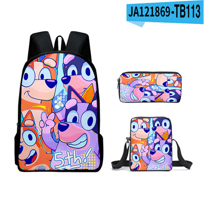 16 Inch Bluey Backpack School Bag+Messenger Bag+Pencil Bag - Image 18
