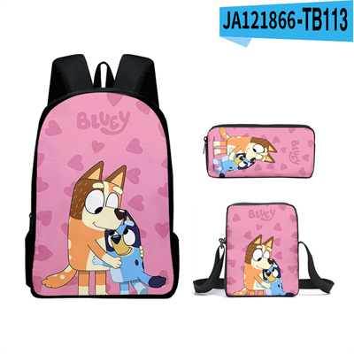 16 Inch Bluey Backpack School Bag+Messenger Bag+Pencil Bag - Image 21
