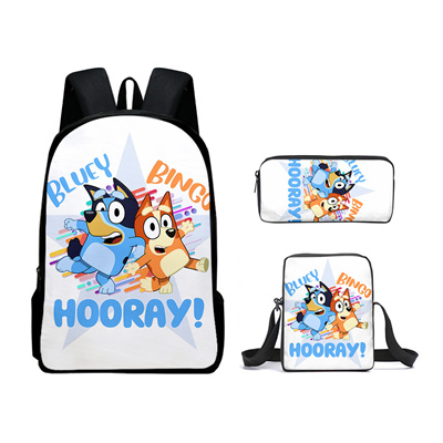 16 Inch Bluey Backpack School Bag+Messenger Bag+Pencil Bag - Image 22
