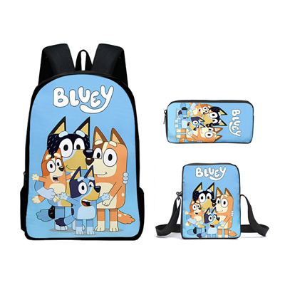 16 Inch Bluey Backpack School Bag+Messenger Bag+Pencil Bag - Image 23