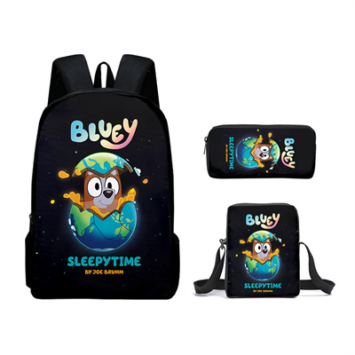 16 Inch Bluey Backpack School Bag+Messenger Bag+Pencil Bag - Image 24