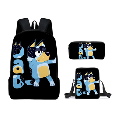 16 Inch Bluey Backpack School Bag+Messenger Bag+Pencil Bag - Image 25