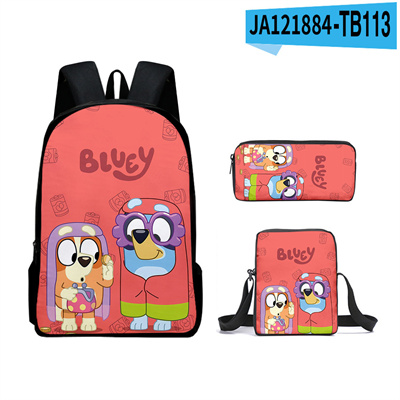16 Inch Bluey Backpack School Bag+Messenger Bag+Pencil Bag - Image 5