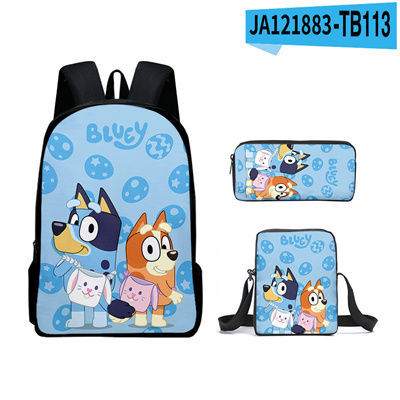 16 Inch Bluey Backpack School Bag+Messenger Bag+Pencil Bag - Image 6