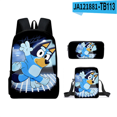 16 Inch Bluey Backpack School Bag+Messenger Bag+Pencil Bag - Image 7