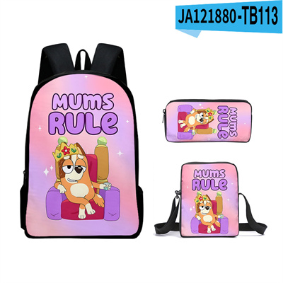 16 Inch Bluey Backpack School Bag+Messenger Bag+Pencil Bag - Image 8