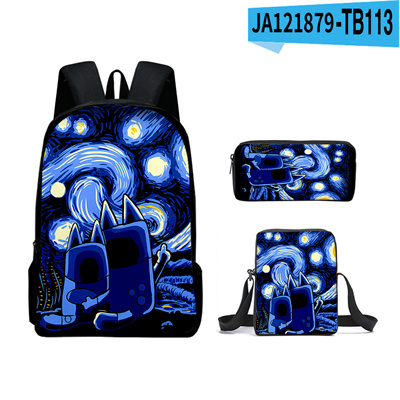 16 Inch Bluey Backpack School Bag+Messenger Bag+Pencil Bag - Image 9