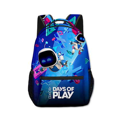 18 Inch Astro Bot Backpack men and women backpack travel bag full printing student school bag
