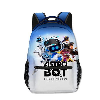 18 Inch Astro Bot Backpack men and women backpack travel bag full printing student school bag - Image 12