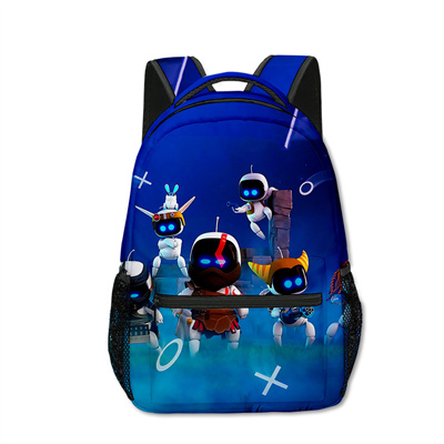 18 Inch Astro Bot Backpack men and women backpack travel bag full printing student school bag - Image 14