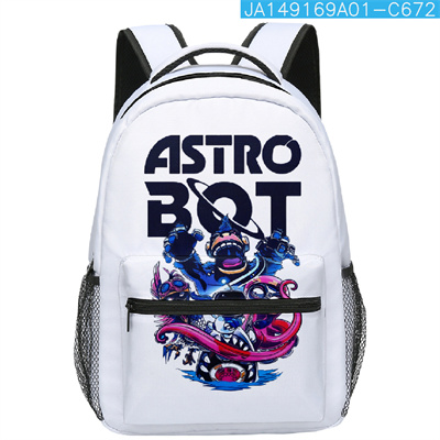 18 Inch Astro Bot Backpack men and women backpack travel bag full printing student school bag - Image 15