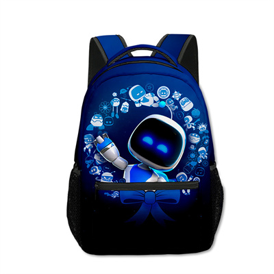 18 Inch Astro Bot Backpack men and women backpack travel bag full printing student school bag - Image 2