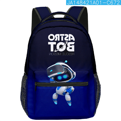 18 Inch Astro Bot Backpack men and women backpack travel bag full printing student school bag - Image 21