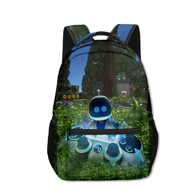 18 Inch Astro Bot Backpack men and women backpack travel bag full printing student school bag - Image 6