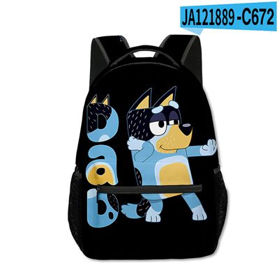 18 Inch Bluey Backpack men and women backpack travel bag full printing student school bag - Image 10