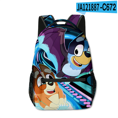 18 Inch Bluey Backpack men and women backpack travel bag full printing student school bag - Image 12