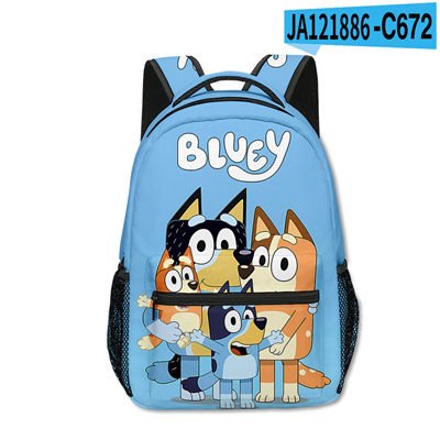 18 Inch Bluey Backpack men and women backpack travel bag full printing student school bag - Image 13