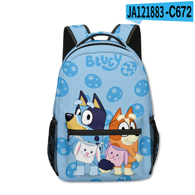 18 Inch Bluey Backpack men and women backpack travel bag full printing student school bag - Image 16